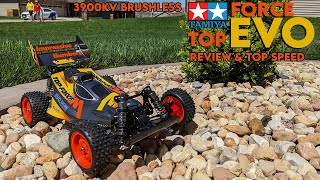 Tamiya Top-Force EVO (2021) Brushless Review \u0026 Top Speed Test