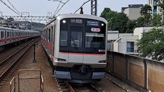 東急東横線5050系5178F急行元町・中華街行き多摩川駅到着(2023/7/14)