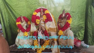 பாப்பாரப்பட்டி ஸ்ரீ ஸ்ரீ வரதராஜ பெருமாள் கோவில் சிறப்பு அபிஷேகம்.