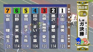 【ガールズ競輪】２０２４．１０．１７四日市競輪L級ガールズ１１R決勝