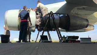 USAF TDY engine change TF-33