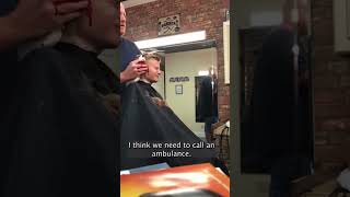 Barber  accidentally cuts kids ear off… PRANK ✂️👂🤭 #shorts #barbershop #prank #viral