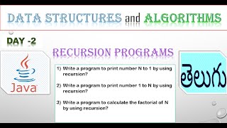 DSA Recursion Programs [ Day-2 ] #datastructures #algorithm #recursion #bsktrending