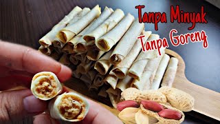 Popia isi serbuk kacang  || Kudapan mudah