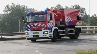 Vrachtwagen vliegt in brand bij zwaar ongeval op A15 bij Gorinchem