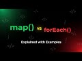 map() vs forEach() in JavaScript | Explained with Real Examples | 2025 new