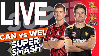 Super Smash 2025 Live: Wellington vs Canterbury Live | WF vs CTB T20 Match Live