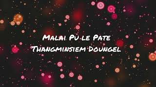 MALAI PU LE PATE || THANGMINSEM DOUNGEL || LYRIC