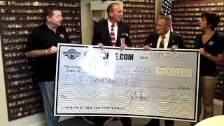 COINFORCE.com Donates $5,000 to VFW from sale of 9/11 challenge coins