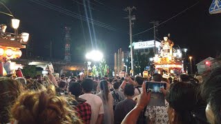 2024.8.3. 潮来祇園祭禮(中日) 駅前にて西丁と七軒町の合同踊り(西丁のの字終了後)