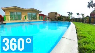 360 4K Video Relaxing Beach Swimming Pool Bungalows Titanic Egypt VR Box SBS Google Cardboard