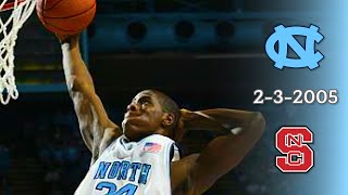 UNC Basketball: #2 North Carolina vs NC State | 2-3-2005 | Full Game