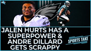 Jalen Hurts' "Superpower" & Andre Dillard | Eagles Camp Reactions from Sports Take | JAKIB Sports