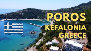 Beautiful POROS from Kefalonia Greece (drone 4k)