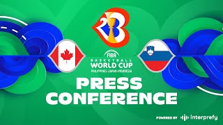 Canada v Slovenia - Press Conference | FIBA Basketball World Cup 2023