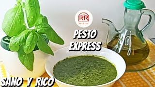 PESTO A LA GENOVESA | Comida Real, Vida sana | Salsa Cruda SALUDABLE VEGETARIANA | Receta italiana🌿