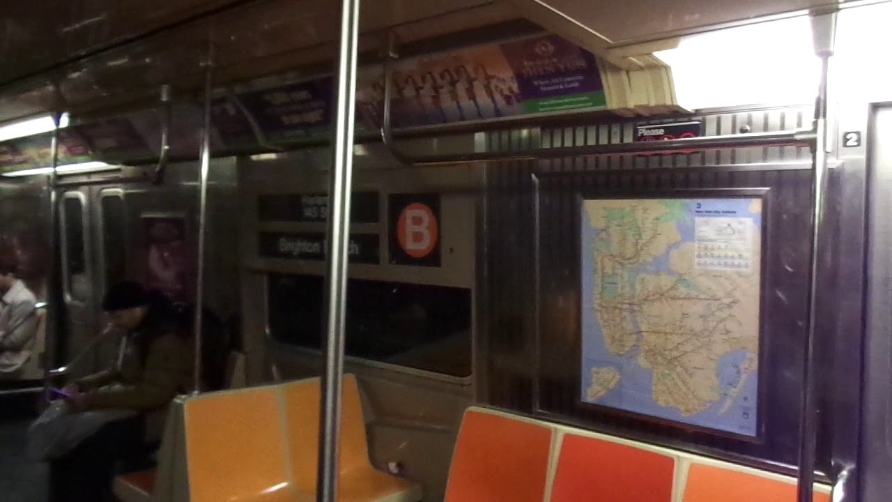 IND Subway: Brooklyn-bound R68A B Express Train Ride To 59th Street ...