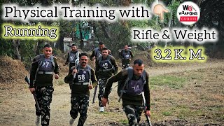 physical training with rifle and weight ✅ #soldier #military #armylover #commando #combat #training