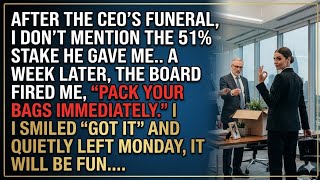 They Fired Me After the CEO's Funeral—Then Learned I Owned 51% of the Company