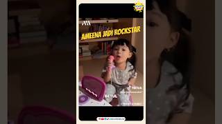 AMEENA ikut gaya nyanyi gemmi 🤩🎤 #ameena #attahalilintar #ameenahannanuratta #aurelhermansyah #kids