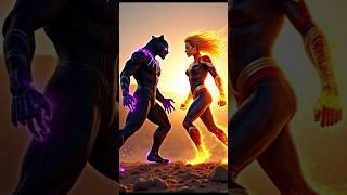 Captain marvel x Black panther hybrid: fusion by Bio lens #shorts #hybrid #marvel #blackpanther