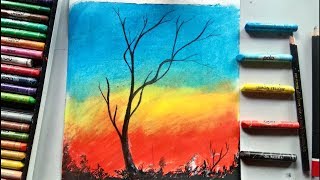 Simple Oil Pastel Drawing At Getdrawingscom Free For