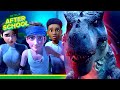 Tarbosaurus Rollercoaster Ride! 🎢 | Jurassic World Camp Cretaceous | Netflix Family