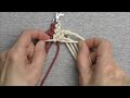 diy macrame heart keychain step by step instructions