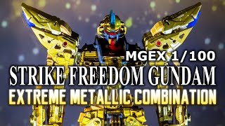 MGEX 1/100 ストライクフリーダム内部フレーム STRIKE FREEDOM GUNDAM EXTREME METALLIC COMBINATION display