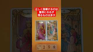 おみくじ的タロット占い「正しく指導するのは苦労の連続、ただし得るものは多大」