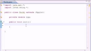 Intermediate Java Tutorial 22 init for Applets YouTube