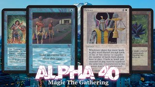 Alpha 40 Finals from Tokyo, WUR Time Traveller vs WUR The Balance  | Magic the Gathering 1993 #mtg