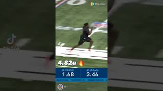 Georgia Defensive Line Jordan Davis With A 4.82 40 Yard Dash At The NFL Combine💯🏈👍🏾💪🏾🔥🔥🔥👀👀👀