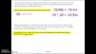 Using units to solve problems