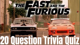 THE FAST AND THE FURIOUS trivia quiz - 20 Questions about the 2001 Movie {ROAD TRIpVIA- ep:175]