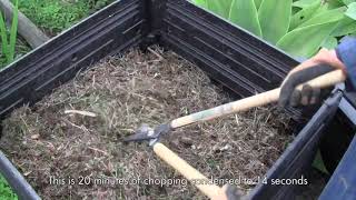 How to chop compost so it breaks down faster