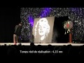 erik black painting marilyn glitter painting speed painting