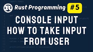 Console Input in Rust | Rust Programming Tutorial 🦀