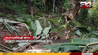 ഇടുക്കി പീരുമേട് പ്ലാക്കത്തടം ആദിവാസി മേഖലയിൽ കാട്ടാന ശല്യത്തിൽ പൊറുതിമുട്ടി ജനം