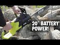 New Ryobi Tool 20 inch 40v Chainsaw review