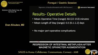 Regression of intestinal metaplasia following magnetic sphincter augmentation device placement