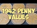 1942 Penny Varieties and values