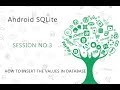 Android SQLite Database Tutorial 3 # Insert values to SQLite Database table using Android   YouTube