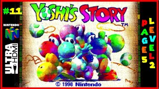 YOSHI'S STORY [N64 UltraHDMI] Walkthrough Part 11 Lots O'Fish - 100% Collectibles - No Commentary