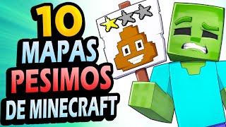 ✅ 10 Mapas PEORES Valorados de Minecraft Bedrock!!!