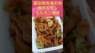 園田競馬場名物！西ホルモンのホルモン焼き！これがあれば酒が進みますよ