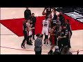 herro tries to fight 7 foot nurkic gets punched in face