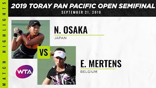 Naomi Osaka vs. Elise Mertens | 2019 Osaka Semifinal | WTA Highlights