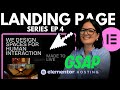 GSAP Elementor Landing Page Series - VID 4/8 - Elementor WordPress Tutorial Flex Container