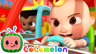 🛒 Shopping Cart Race KARAOKE! 🛒| CoComelon Karaoke Songs | Sing Along With Me! | Moonbug Kids Songs